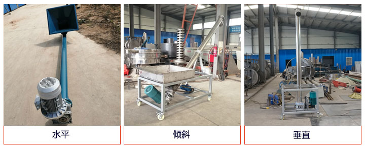 螺旋給料機可水平、傾斜、垂直布置