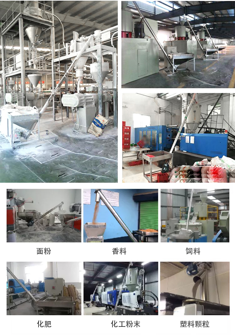 傾斜螺旋輸送機適用范圍：建材行業(yè)，化工行業(yè)，電力行業(yè)，煤炭行業(yè)，食品行業(yè)，造紙行業(yè)等